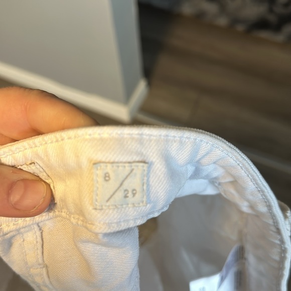 Lucky Brand ‘the cut off’ shorts size 8 in white jean - Picture 7 of 10